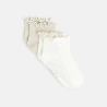 Socquettes (lot de 2) blanc bébé fille