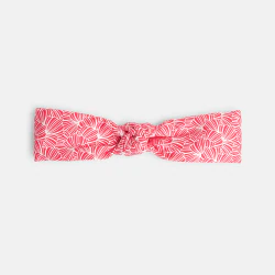 Headband imprimé graphique rose bébé fille