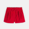 Girls' chic iridescent red shorts