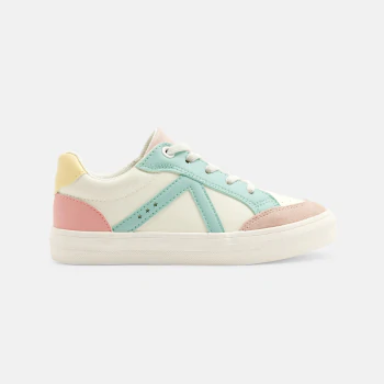 Girl's low-top pink streetwear trainers