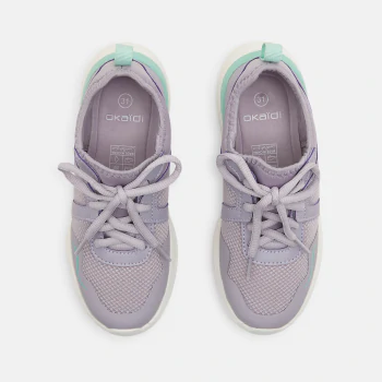 Baskets running mauve fille