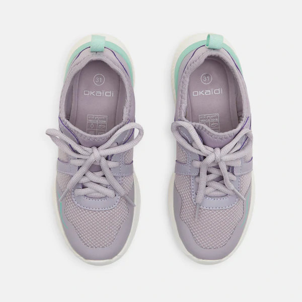 Baskets running mauve fille