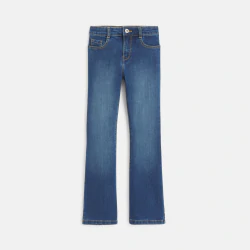 Girl's blue flared jeans