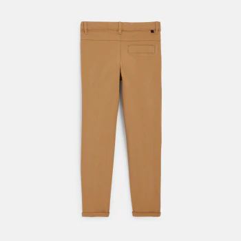 Boy's plain brown chinos