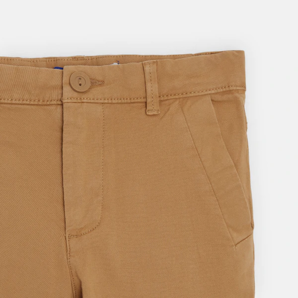 Boy's plain brown chinos