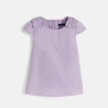 Blouse unie détail nœud mauve Fille