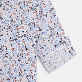 Boy's blue printed shirt