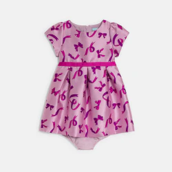 Robe chic nœuds mauve bébé...