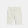 Boy's striped ecru Bermuda shorts