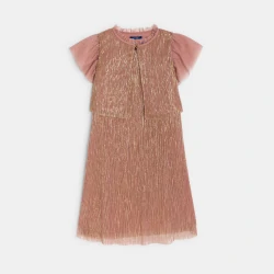 Girl's sienna lamé dress