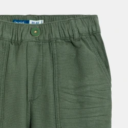 Boy's khaki relaxed trousers