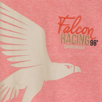 Boy's pink short-sleeve T-shirt with falcon motif