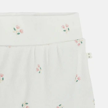 Pantalon souple rose naissance fille (lot de 2)