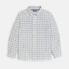 Boy's white checked shirt