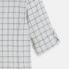 Boy's white checked shirt