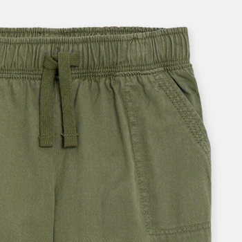 Girl's green cargo trousers