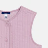 Girl's mauve sleeveless sweatshirt