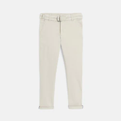 Boy's ecru slim chino...