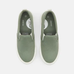 Boy's green slip-on trainers