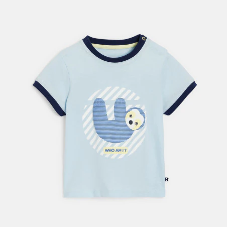 Baby boy's blue sloth T-shirt