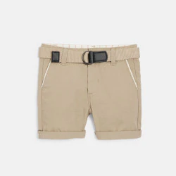 Baby boy's beige cotton and...