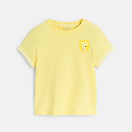 Baby boy's yellow motif T-shirt