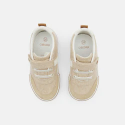 Baby boy's low-top beige...