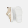 Baby boy's low-top beige canvas trainers