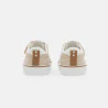 Baby boy's low-top beige canvas trainers