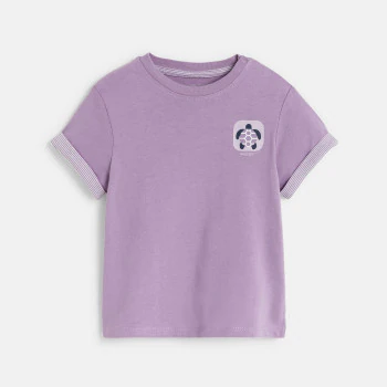 T-shirt à motif violet bébé garçon