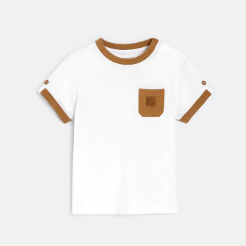 Baby boy's white animal T-shirt