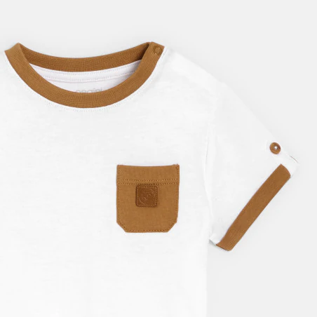 Baby boy's white animal T-shirt