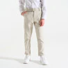 Boy's ecru slim chino trousers + belt