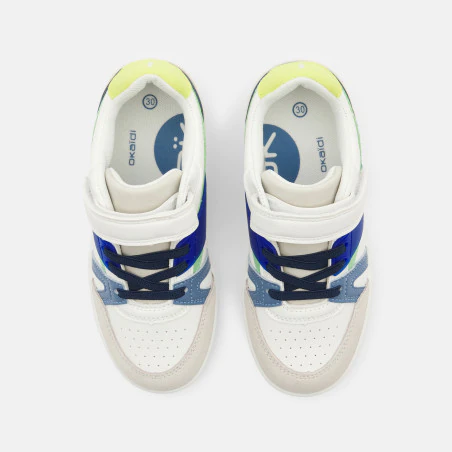 Boy's blue streetwear low-top trainers