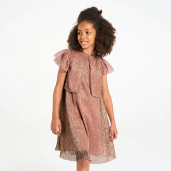 Girl's sienna lamé dress